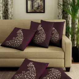 Romee Purple Velvet Cushion Covers (40 x 40 cm) - Set of 5-picture-41