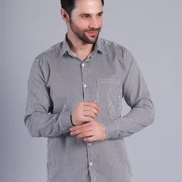 RARE CAMEL Men Slim Fit Vertical Striped Spread Collar Casual Shirt-picture-14