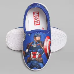 Kidsville Navy Captain America Printed Casual Slip-Ons image 5
