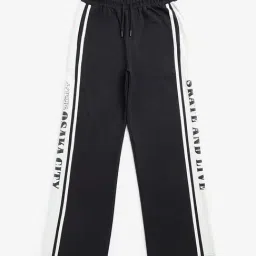 Y&F Kids by Westside Black Text Design Mid-Rise Track Pants-picture-11