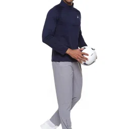 Asics Light Grey Regular Fit Sports Trackpants image 5