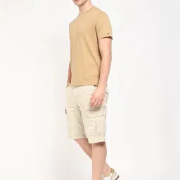 TOMMY HILFIGER Beige Regular Fit Solid Shorts image 5