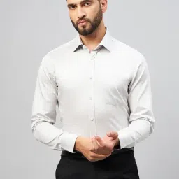 Louis Stitch Grey Cotton Regular Fit Shirt-image-21