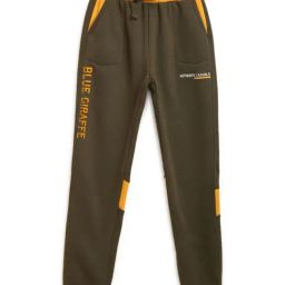 Blue Giraffe Kids Olive Green Logo Print Joggers-picture-22