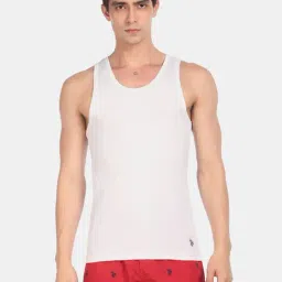 U.S. Polo Assn. White Regular Fit Vest-picture-31