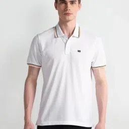 Arrow Sport White Regular Fit Polo T-Shirt image 1