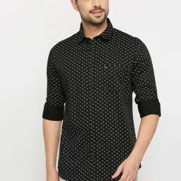 Spykar Black Regular Fit Printed Shirt-picture-39
