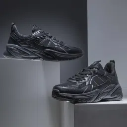 Red Tape Men's Black Running Shoes-image-81