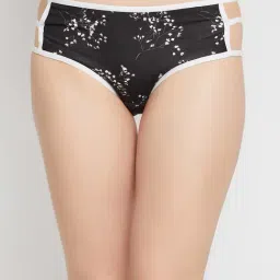 Clovia Black Printed Hipster Panty-image-45
