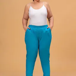 DIGITAL SHOPEE Women Plus Size Regular Fit Trousers image 5