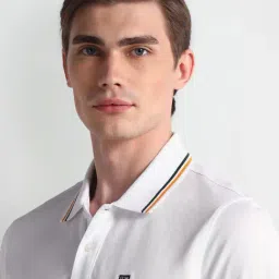 Arrow Sport White Regular Fit Polo T-Shirt image 5