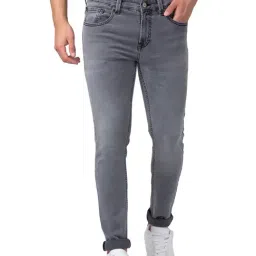 Spykar Light Grey Super Slim Fit Stretchable Jeans-image-55
