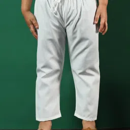 READIPRINT FASHIONS Kids Blue & White Embroidered Full Sleeves Kurta with Pyjamas image 5