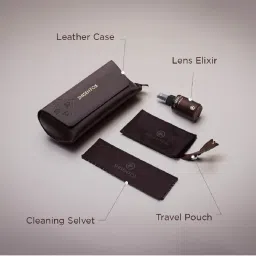 Shisen Fox Light Brown Square Unisex Eye Frame image 5