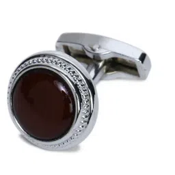 Park Avenue Brown Printed Ties Pocket Square and Cufflinks Gift Set image 5