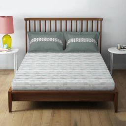 Spaces Cotton Abstract Blue 132 TC Double Bedsheets-picture-49
