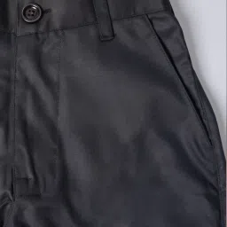 VASTRAMAY Boys Turquoise Textured Indo Western Set image 5