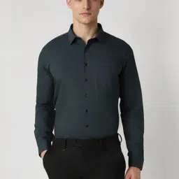 Van Heusen Green Cotton Slim Fit Shirt-picture-21