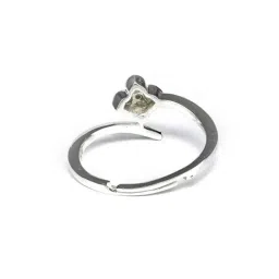 SHEER by Priyaasi Silver AD-Studded Casual Ring image 4