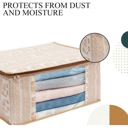 AMAK INC Beige Fabric Multi-Utility Wardrobe Organisers image 4