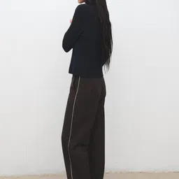 MANGO Shirt Collar Ribbed Pullover image 2