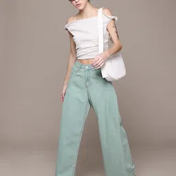 The Roadster Lifestyle Co. Women Wide Leg High-Rise Jeans image 4