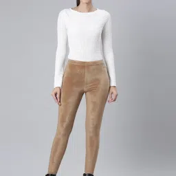 go colors! Go Colors Gold Solid Leggings image 5