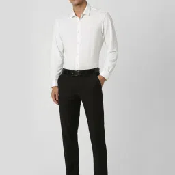 Van Heusen Black Slim Fit Trousers image 5