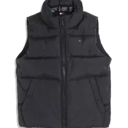 Tommy Hilfiger Kids Black Regular Fit Jacket-image-6
