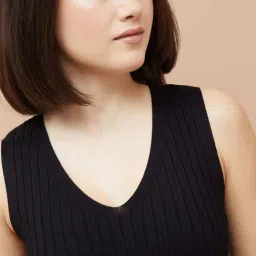 Code By Lifestyle Black Regular Fit Top image 5