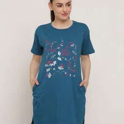 DDASPRATION Women Printed Applique T-shirt-image-25