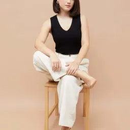 Code By Lifestyle Black Regular Fit Top image 4