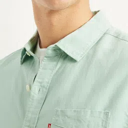 levi's Men's Solid Slim Fit Linen Shirt image 3