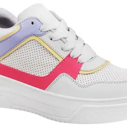 Shoetopia Women's White Sneakers image 5