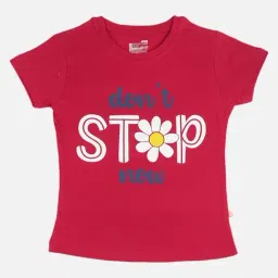 Bodycare Kids Red Cotton Printed T-Shirt-image-33
