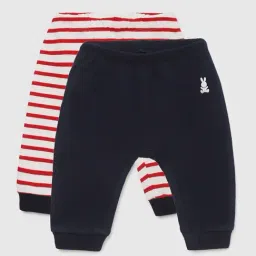 United Colors of Benetton Infant Boys Multi Cotton Striped Joggers (Pack of 2)-picture-42