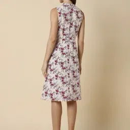 Allen Solly Off White Printed A Line Dress image 2