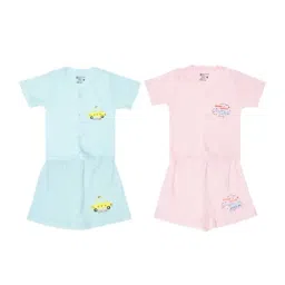 Bodycare Kids Pink & Sky Blue Printed Top Set (Pack of 2)-picture-18