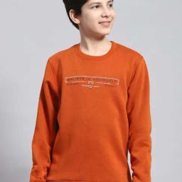Monte Carlo Kids Rust Printed Full Sleeves Sweatshirt-picture-4
