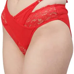 Cukoo Red Lace Bikini Panty image 5