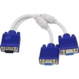 LOTA VGA Splitter Cable 1 Male to 2 Female 15-Pin Dual Display Support White & Blue, MST-1495-LT-picture-48