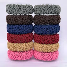 DN ENTERPRISES Women Set of 12 Assorted Ponytail Holders image 2