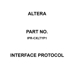Altera Interface Protocol for Intel FPGA, IPR-CXLTYP1-picture-13