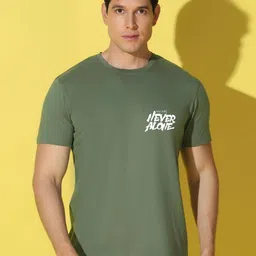 WOOSTRO Men Printed Applique T-shirt image 1