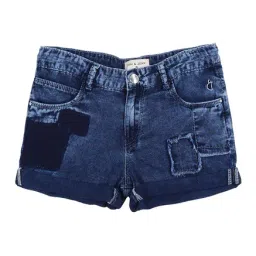 Gini & Jony Kids Blue Solid Shorts-picture-23