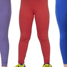Tik Tok WEARS Girls Blue Churidar Length Leggings-picture-18