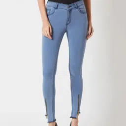 Miss Chase Blue Cotton Jeans-image-64