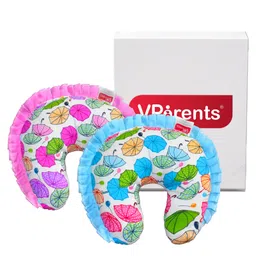 VParents New Born Baby Neck Support Soft Pillow for Head Shaping U Shape Pillow Chunky  (Pink, Blue) 111201 (Pack of 2)-image-54