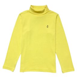 GINI & JONY Cotton Woven Full Sleeves High Neck Solid Colour Sweatshirt - Yellow-picture-33