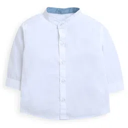 ZIP ZAP ZOOP Linen Full Sleeves Solid Shirt - White-picture-12